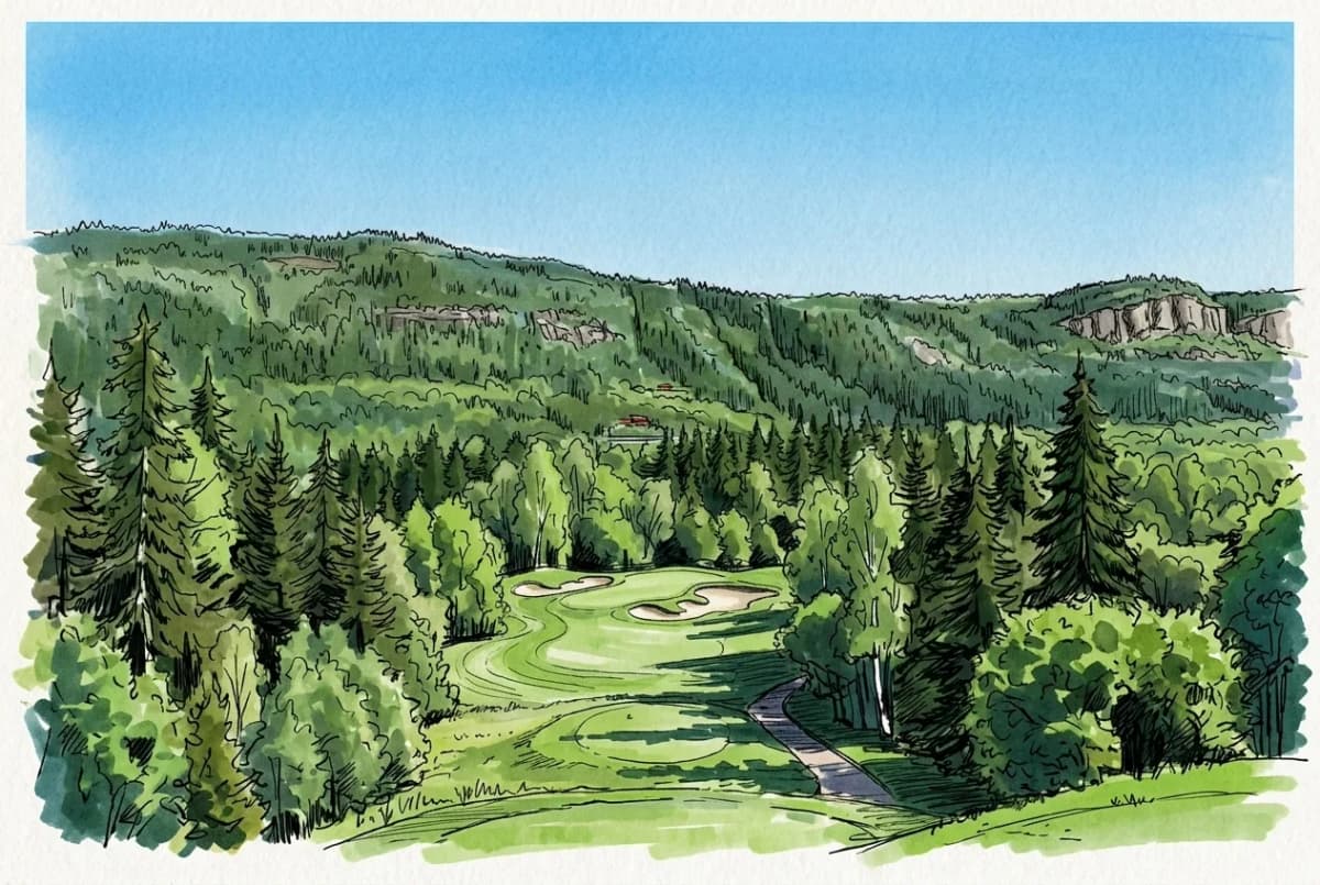Holtsmark Golfklubb ~ 18 Hullsbanen, Norway